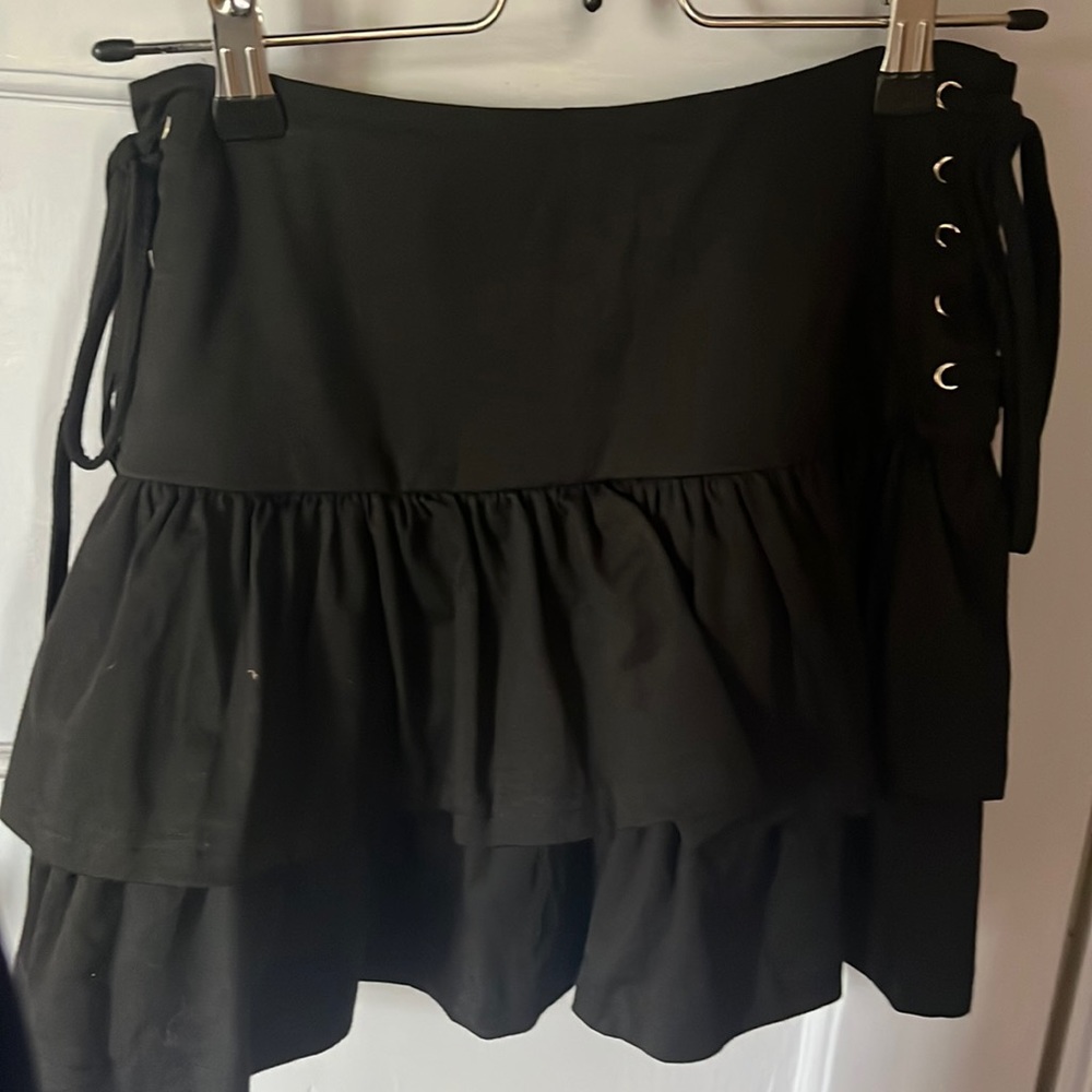 Black layered skirt
